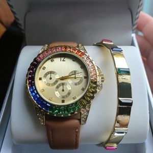Inc International Concept Women's men's rainbow 🌈 watch